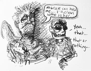 Mort doodle (February)